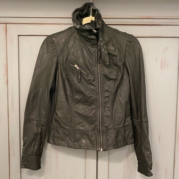 All Saints Jackets & Blazers - All Saints Black Leather Jacket